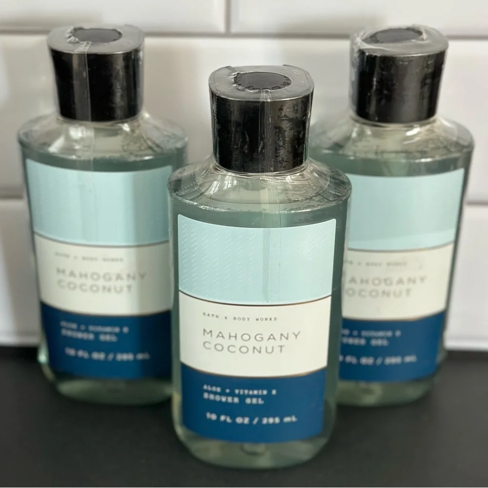3 Mahogany Coconut Shower Gels